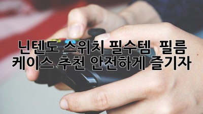 닌텐도 스위치 필수템 ✨ 필름 & 케이스 추천 (안전하게 즐기자!)